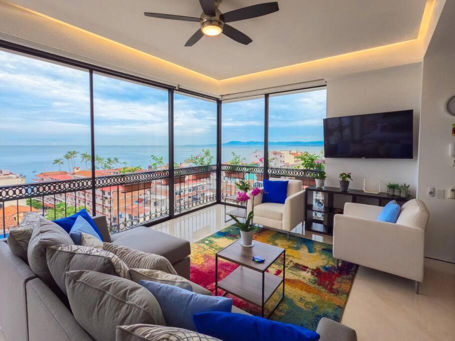 Luxury Oceanview Modern Condo 巴亞爾塔港 外观 照片