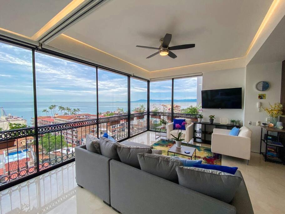 Luxury Oceanview Modern Condo 巴亞爾塔港 外观 照片